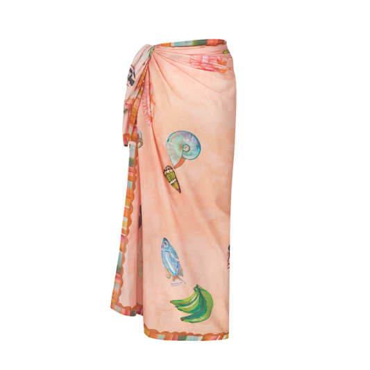 Wandering Folk X Annie Everingham - Sarong - Pastel Sea