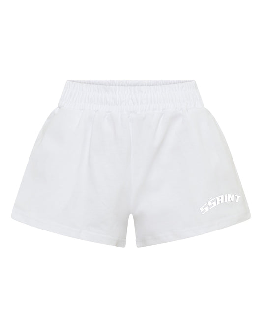 SSAINT Apparel - Reflective Logo Shorts - White