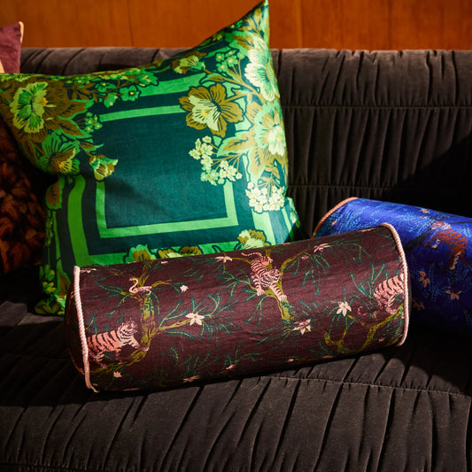 Sage X Clare - Andrea Bolster Cushion - Rosewood