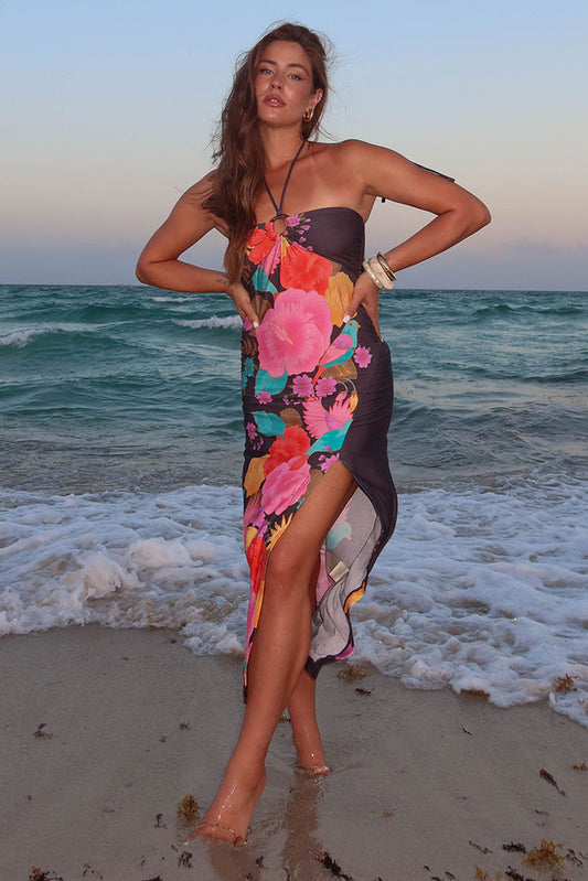 Spell - Beach Bar Strapless Dress - After Dark