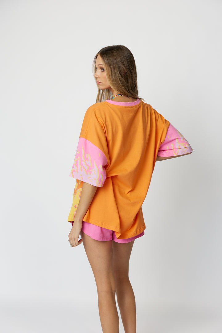 Only Lovers Left - Wave Racer Tee - Coral
