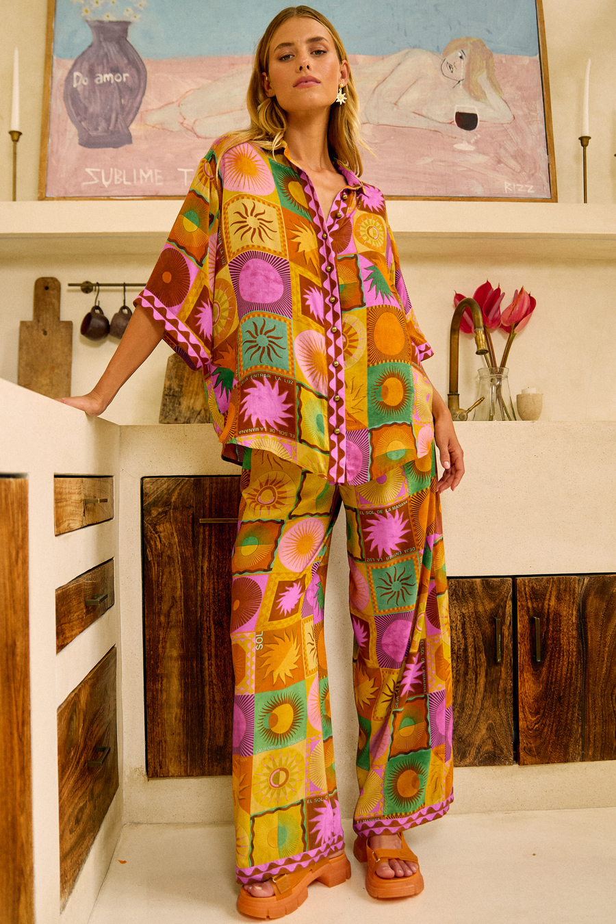 Nine Lives Bazaar - Sunday Pants - Sundowner