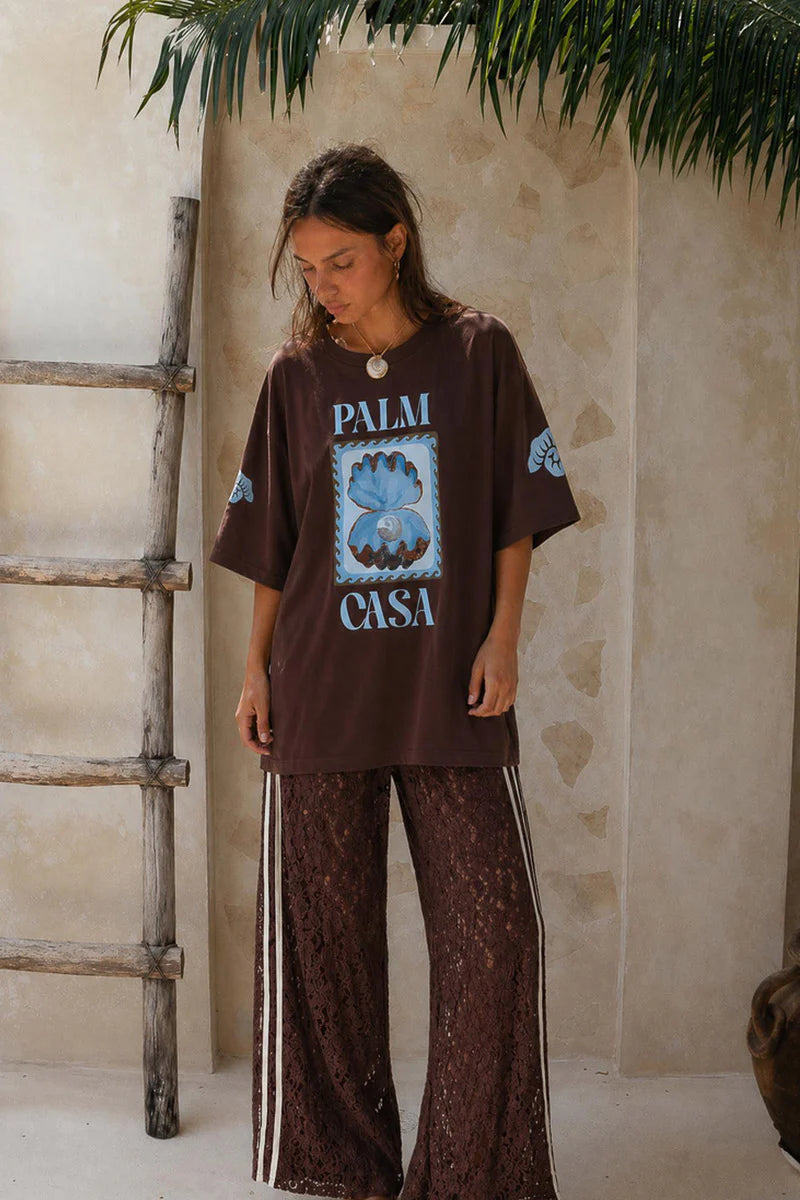 Palm Collective - Clam Shell Tee - Brown