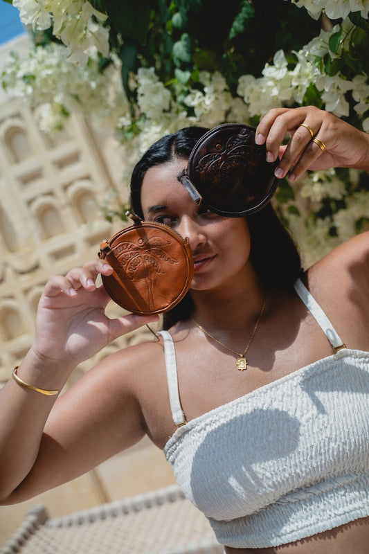 Hobo and Hatch - Palms Purse - Vintage Tan