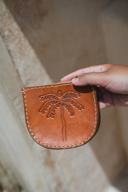 Hobo and Hatch - Palms Pouch - Vintage Tan