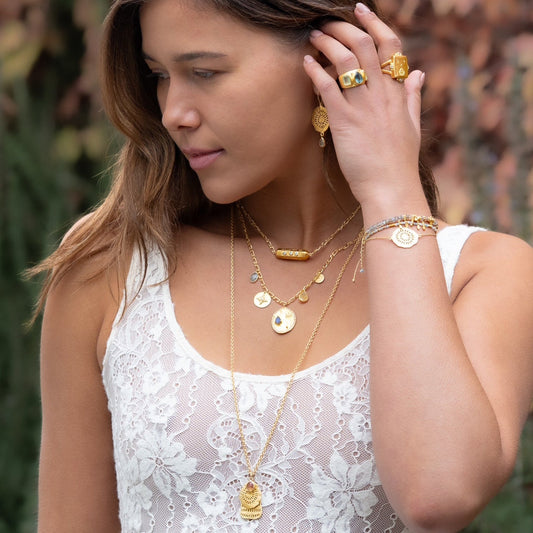 Rubyteva Design - Cubic Zirconia Brahma Necklace