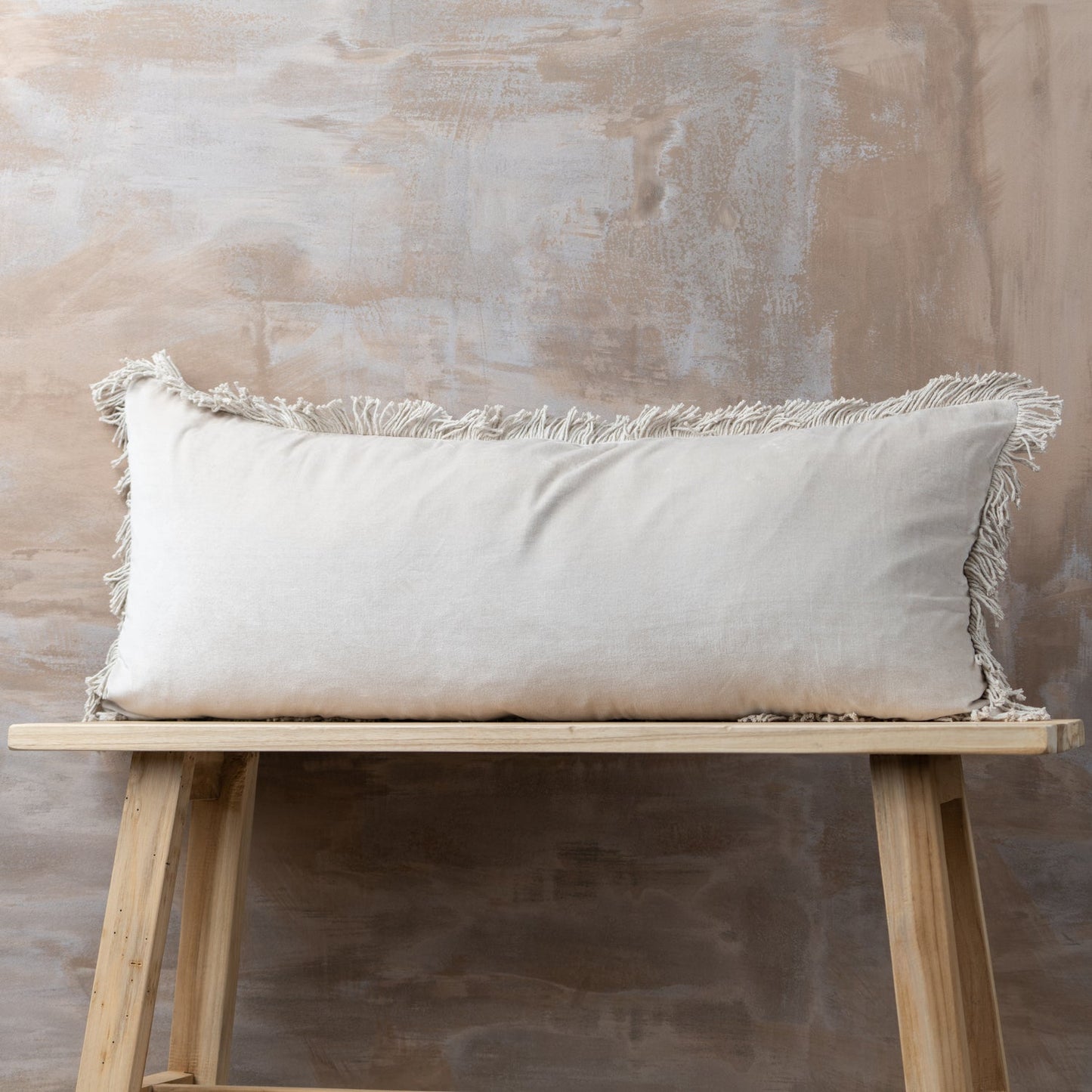 Saarde - Velvet Fringed Cushion Range - Bolster