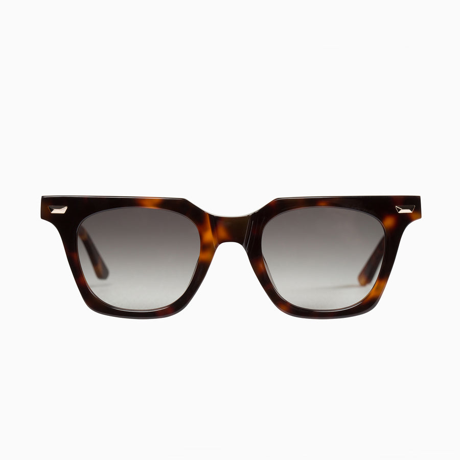 Valley Eyewear - Dylan Kain - Vintage Tort w. 24k. Gold Metal Trim / Black Gradient Lens