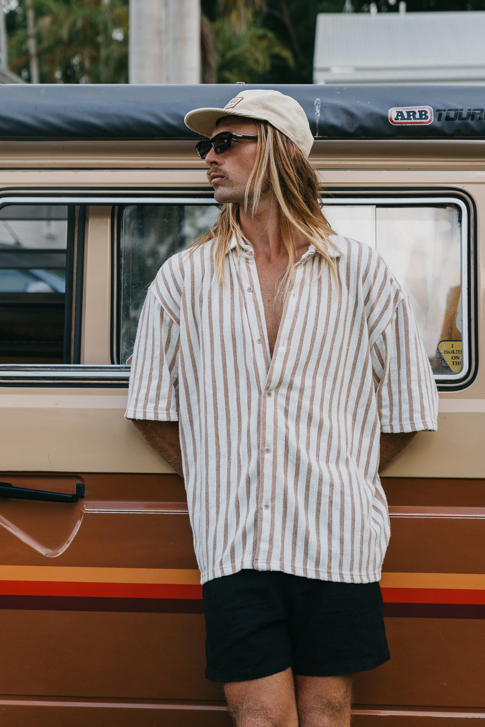Ottway The Label - Lane - Stripe Textured Shirt - Unisex
