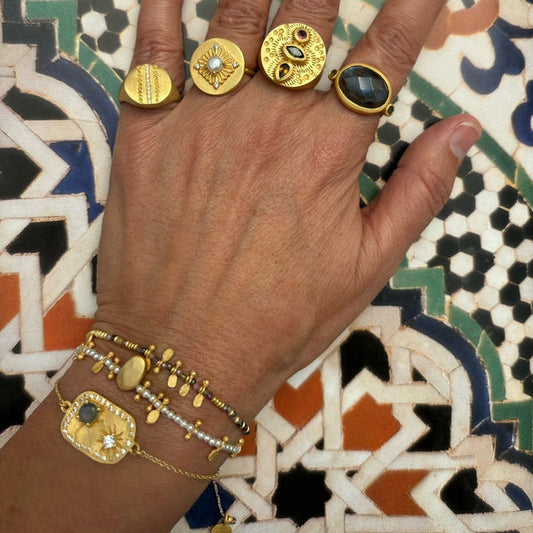 Rubyteva Design - Fez Chain Bracelet - Labradorite