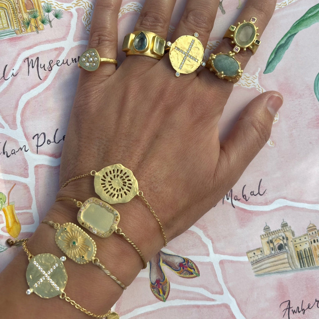 Rubyteva Design - Adjustable Berber Bracelet - Beige