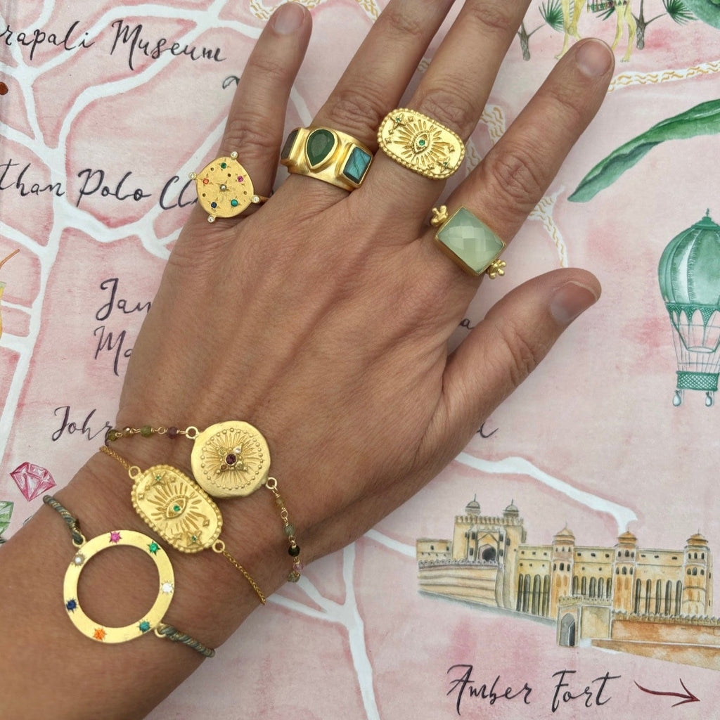 Rubyteva Design - Multi Tourmaline Haveli Bracelet