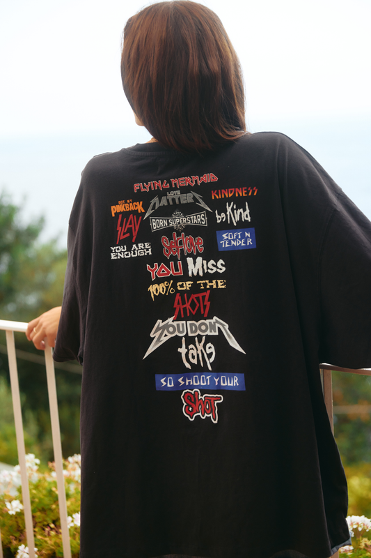 Sabbi - The Very Oversized - Find Your Wings Tee - Black