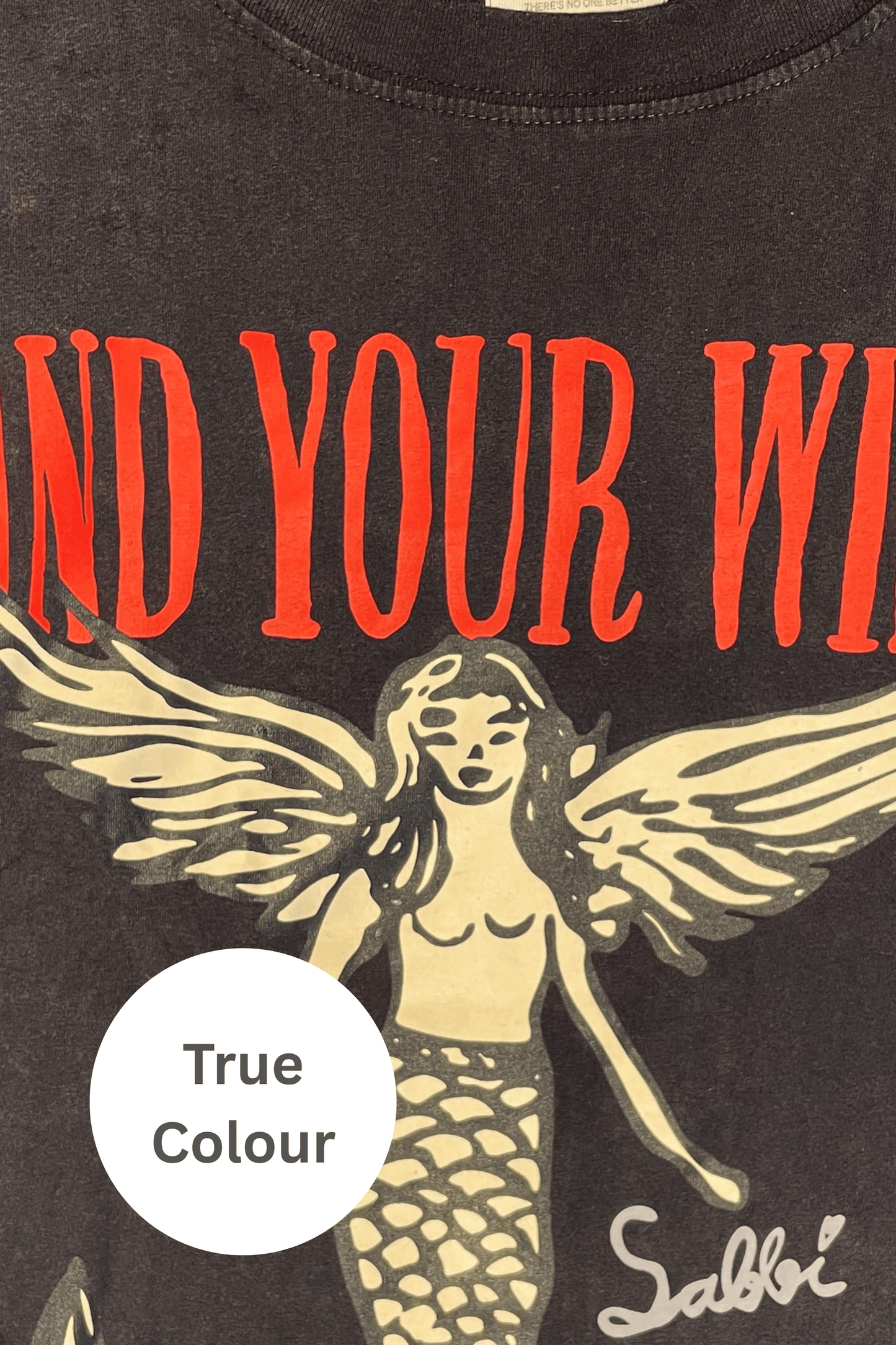 Sabbi - The Very Oversized - Find Your Wings Tee - Black
