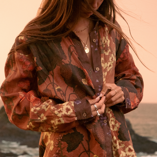 Wandering Folk - Flourish Sienna LS Shirt