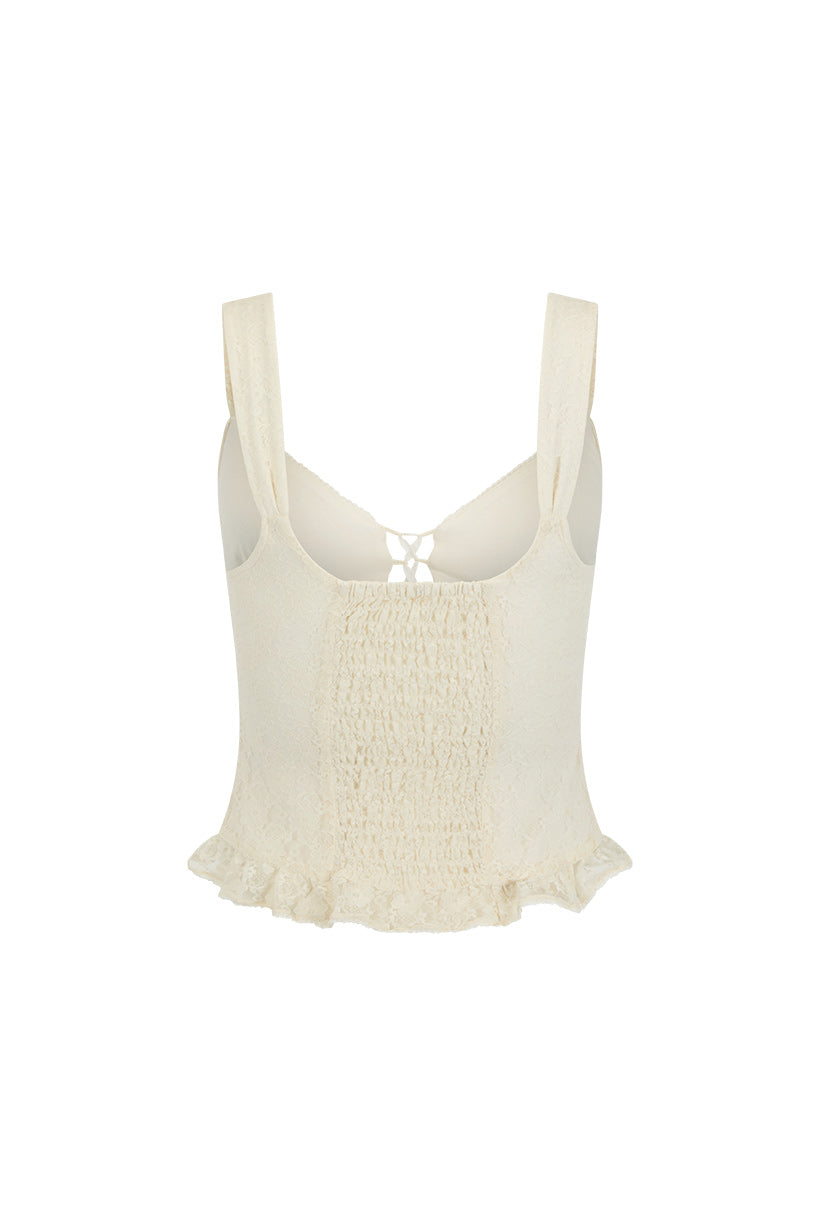 Spell - Glastonbury Lace Cami - Antique White