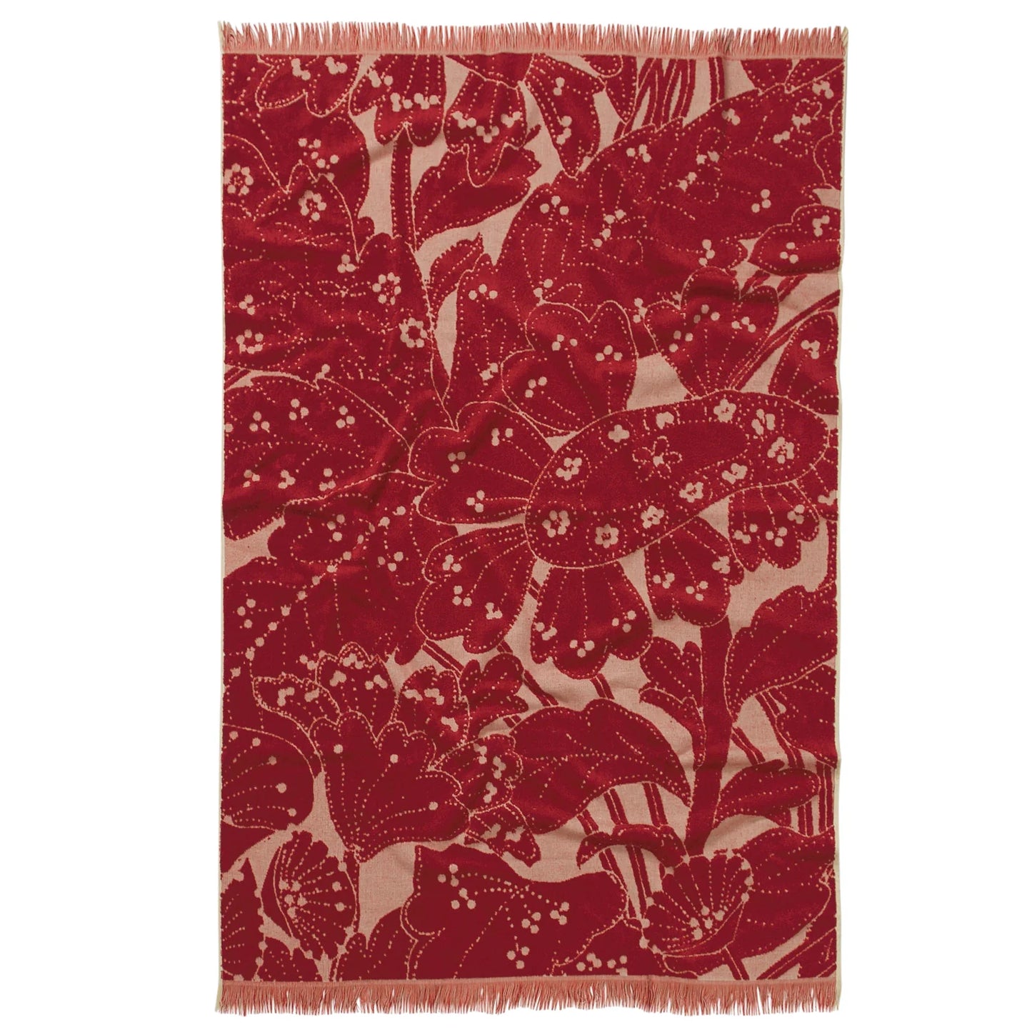 Sage X Clare - Lucia Bath Sheet - Crimson