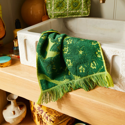 Sage X Clare - Lucia Face Washer Set - Kelp