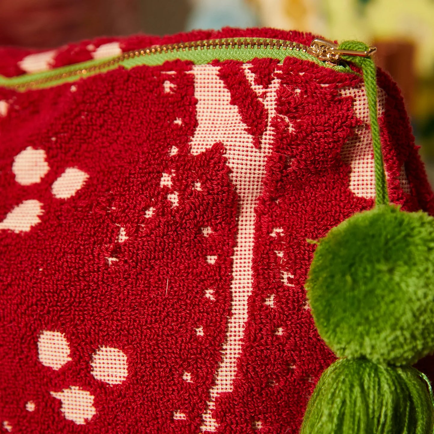 Sage X Clare - Lucia Terry Pouch - Crimson