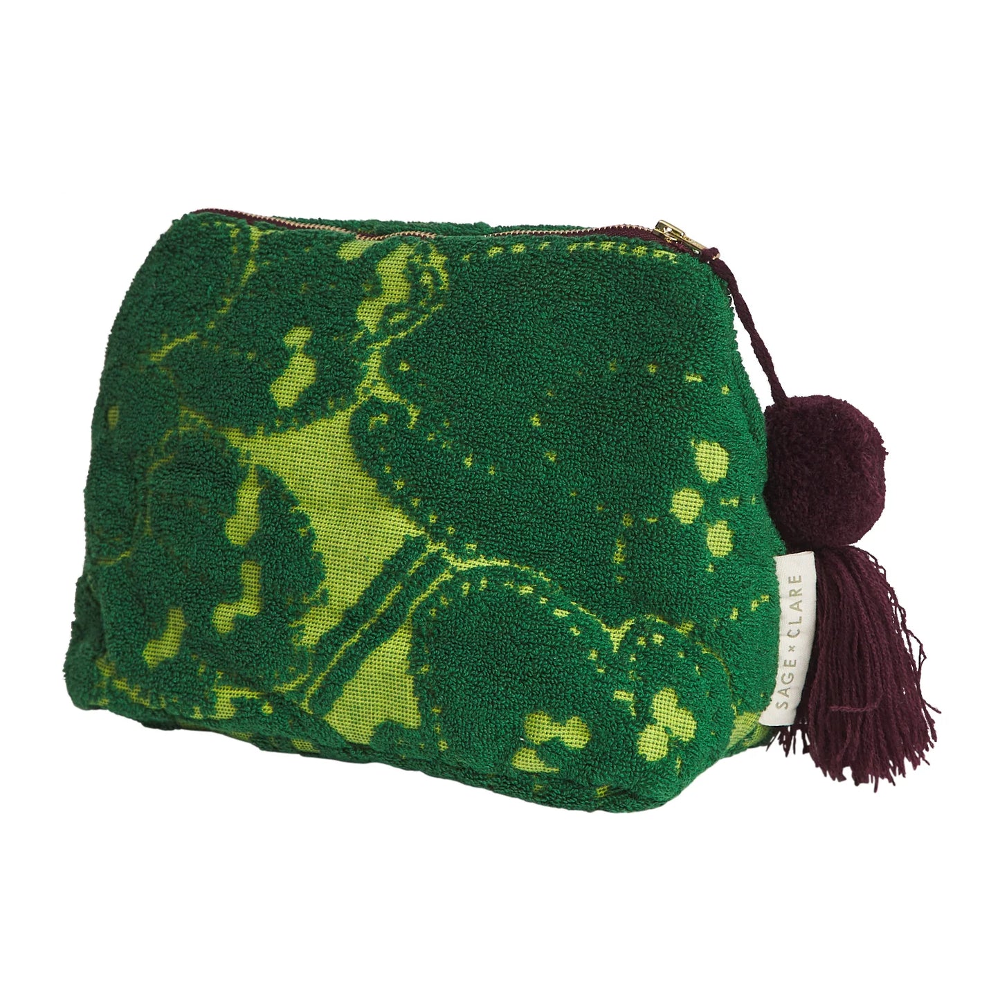 Sage X Clare - Lucia Terry Pouch - Kelp