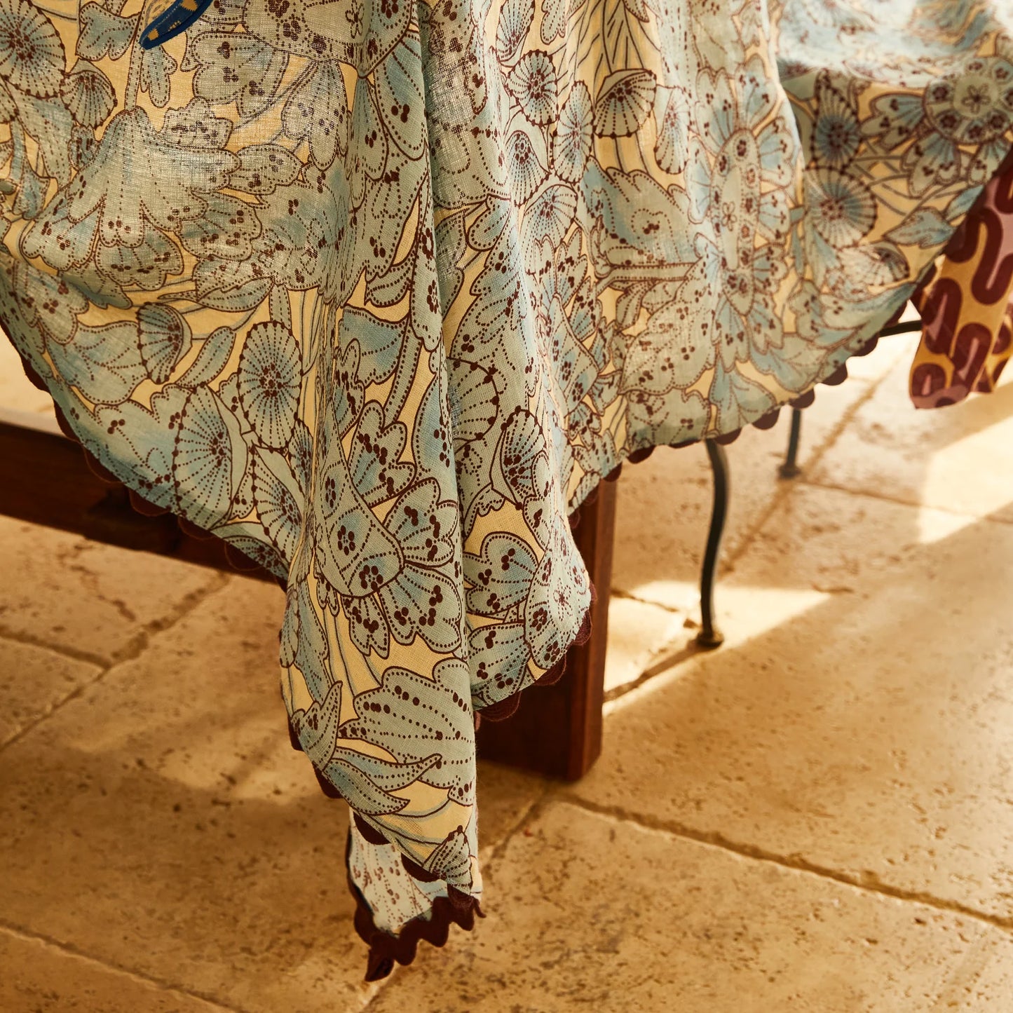 Sage X Clare - Lucia Table Cloth - Cerulean