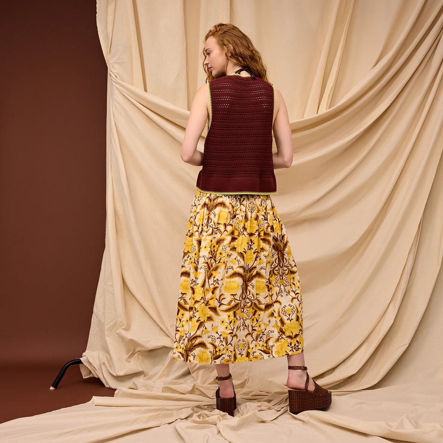 Sage X Clare - Natalina Knit Top - Garnet