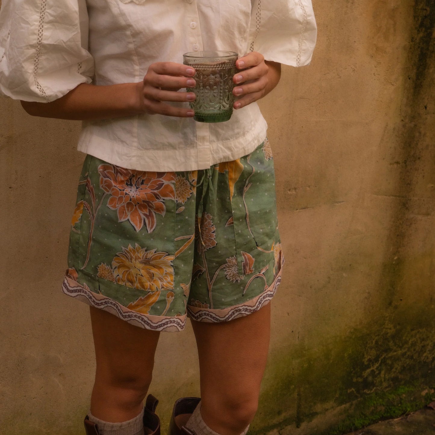 Wandering Folk - Dahlia Moss Shorts