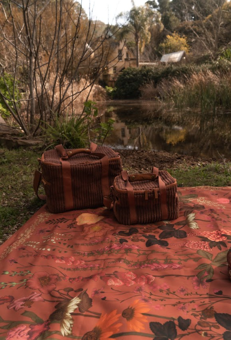 Wandering Folk - Flourish Picnic Rug - Sienna
