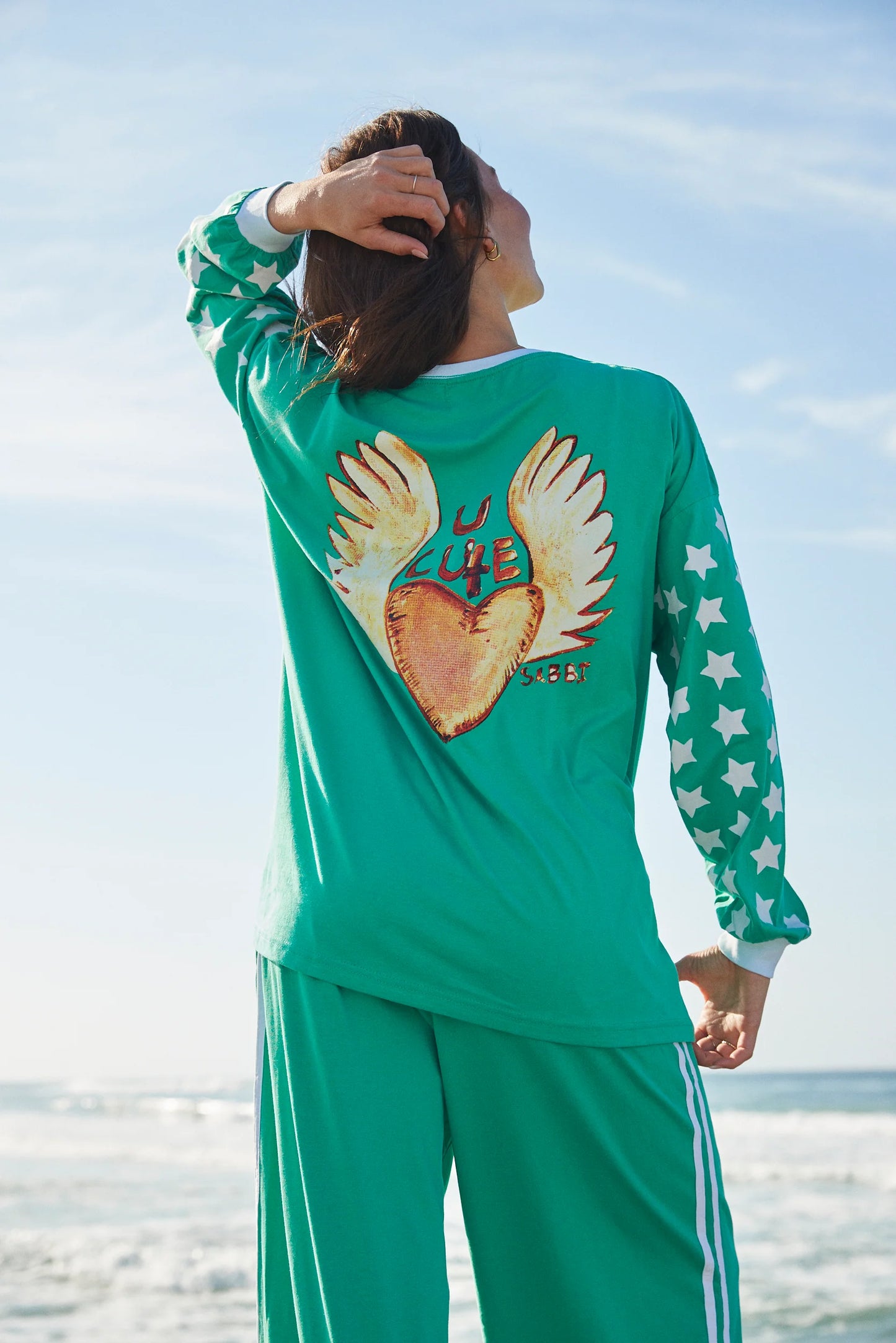 Sabbi - The You Cute Long Sleeve Tee - Green