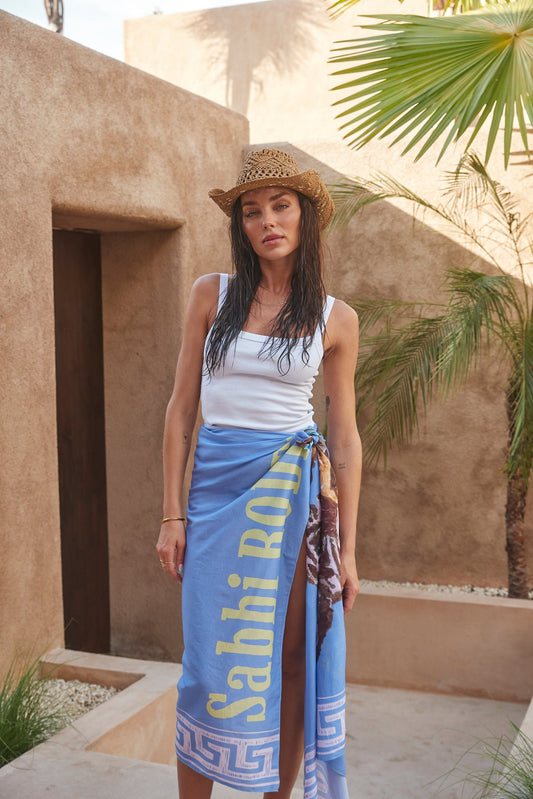 Sabbi -  That's A Wrap Sarong - Rodeo Blue