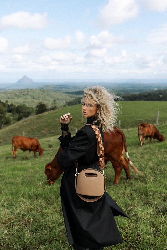 Nim The Label - Shoulder Strap - Cocoa Check