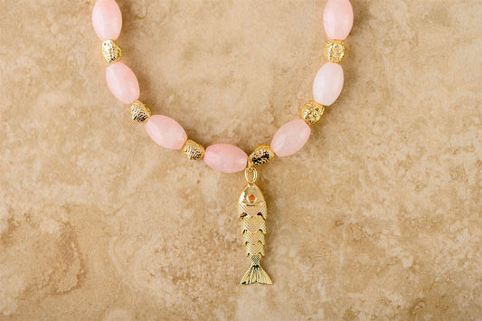 Indigo & Wolfe - Goia Necklace - Rose