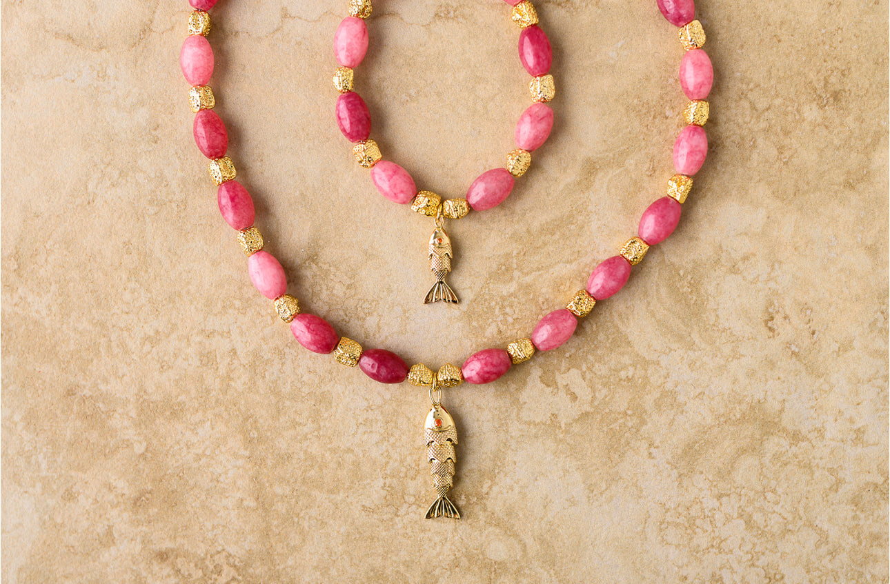 Indigo & Wolfe - Goia Necklace - Pink