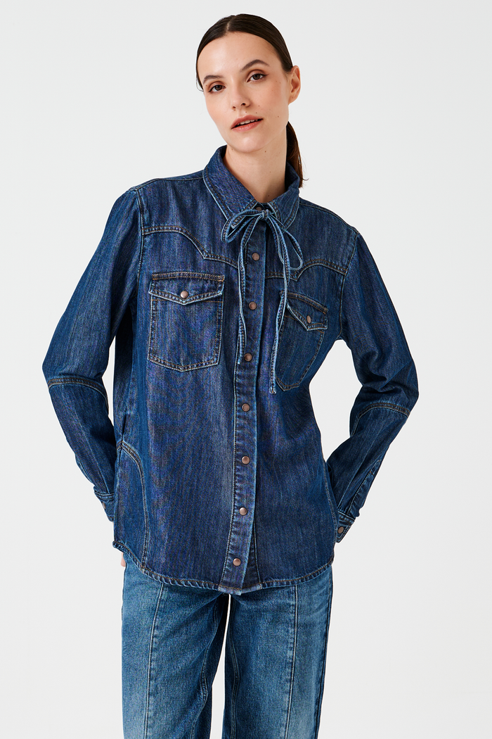 Seventy + Mochi - Mia Shirt - Idaho Vintage Denim