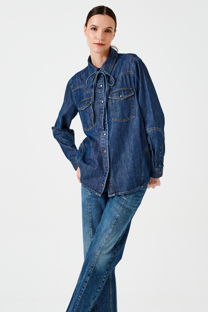 Seventy + Mochi - Mia Shirt - Idaho Vintage Denim