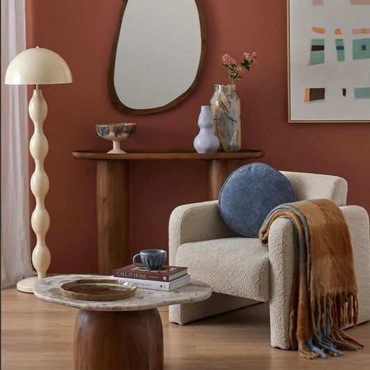 CTC - Lucca Metal Floor Lamp - Ivory