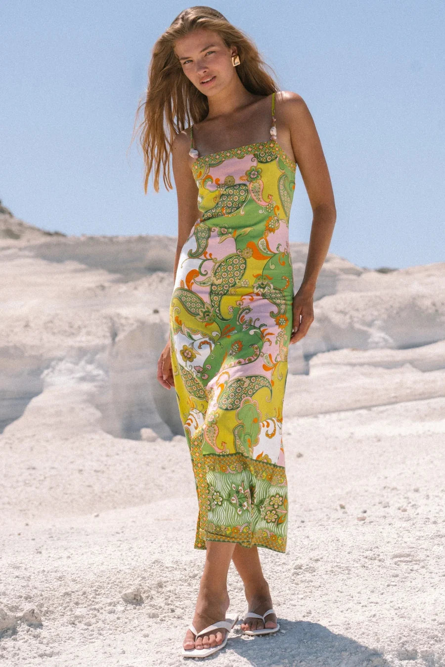 Nine Lives Bazaar - Cassie Midi Dress - Spring