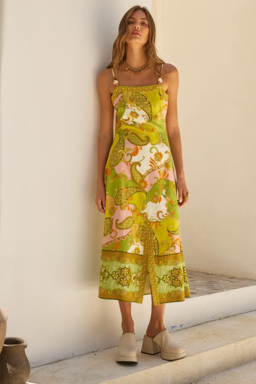 Nine Lives Bazaar - Cassie Midi Dress - Spring