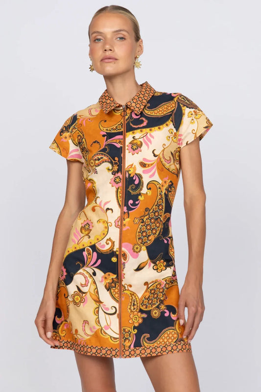 Nine Lives Bazaar - Cindy Mini Dress - Cocoa