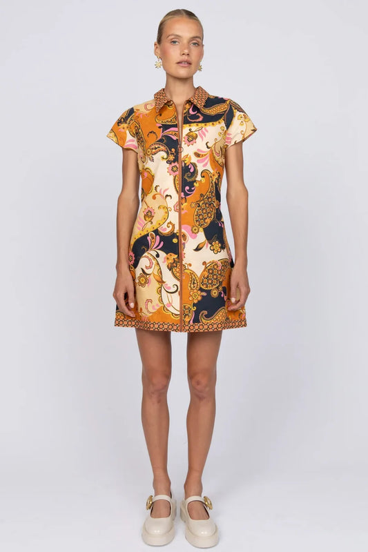 Nine Lives Bazaar - Cindy Mini Dress - Cocoa