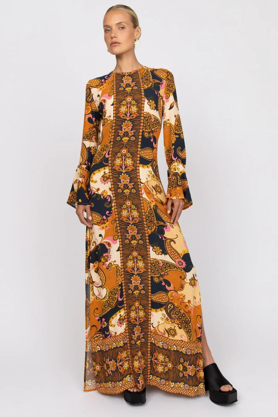 Nine Lives Bazaar - Citrine Gown - Cocoa