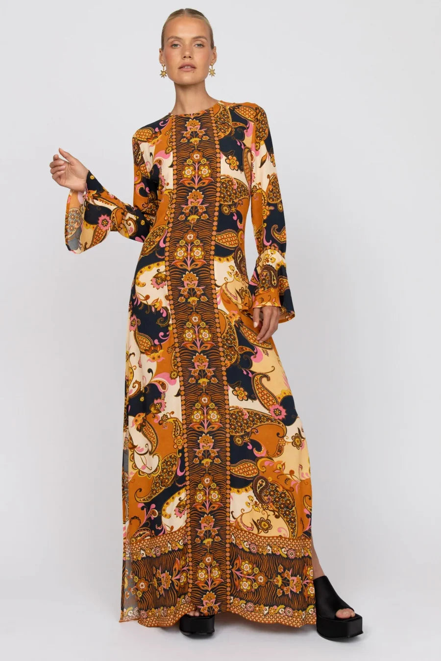 Nine Lives Bazaar - Citrine Gown - Cocoa