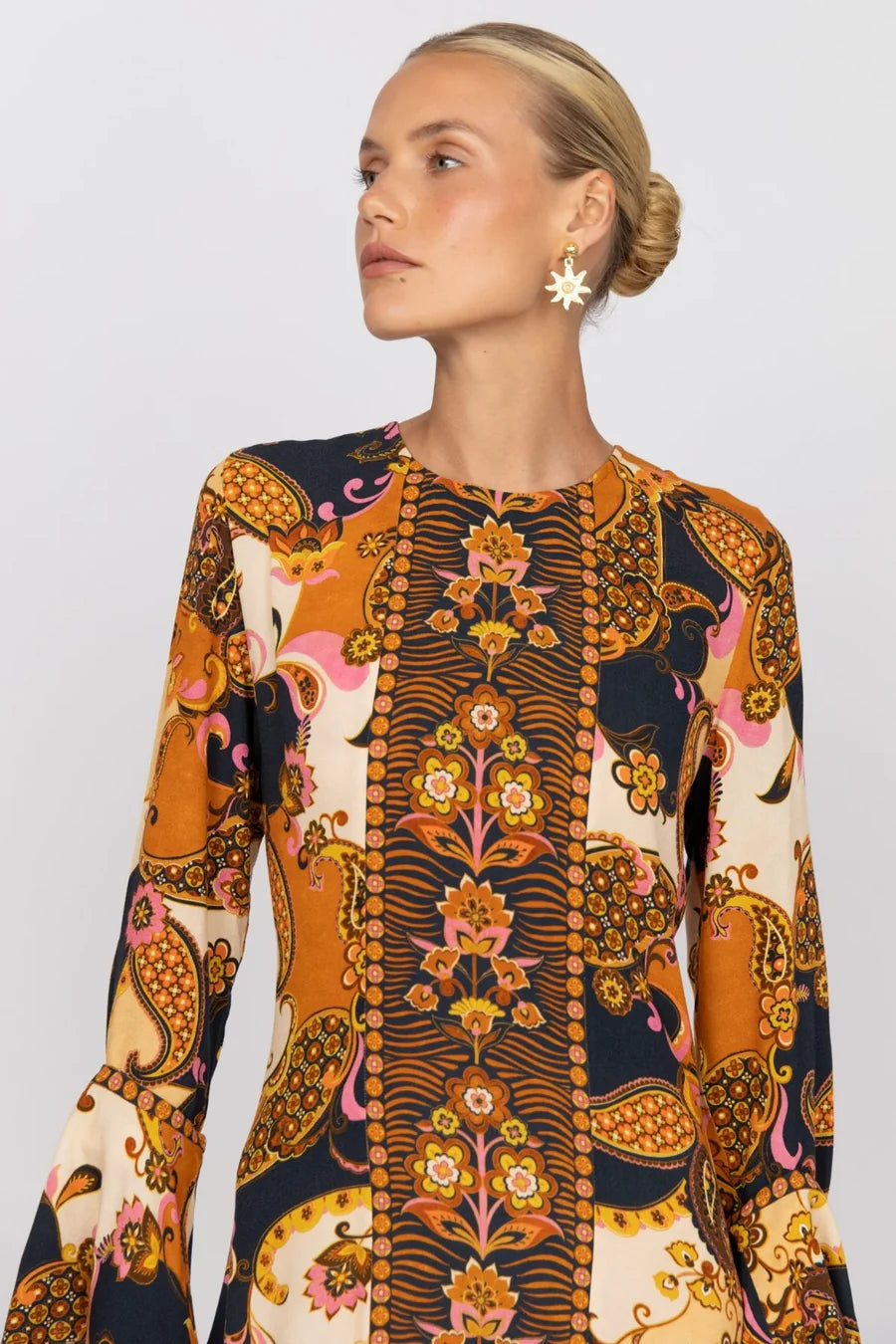 Nine Lives Bazaar - Citrine Gown - Cocoa