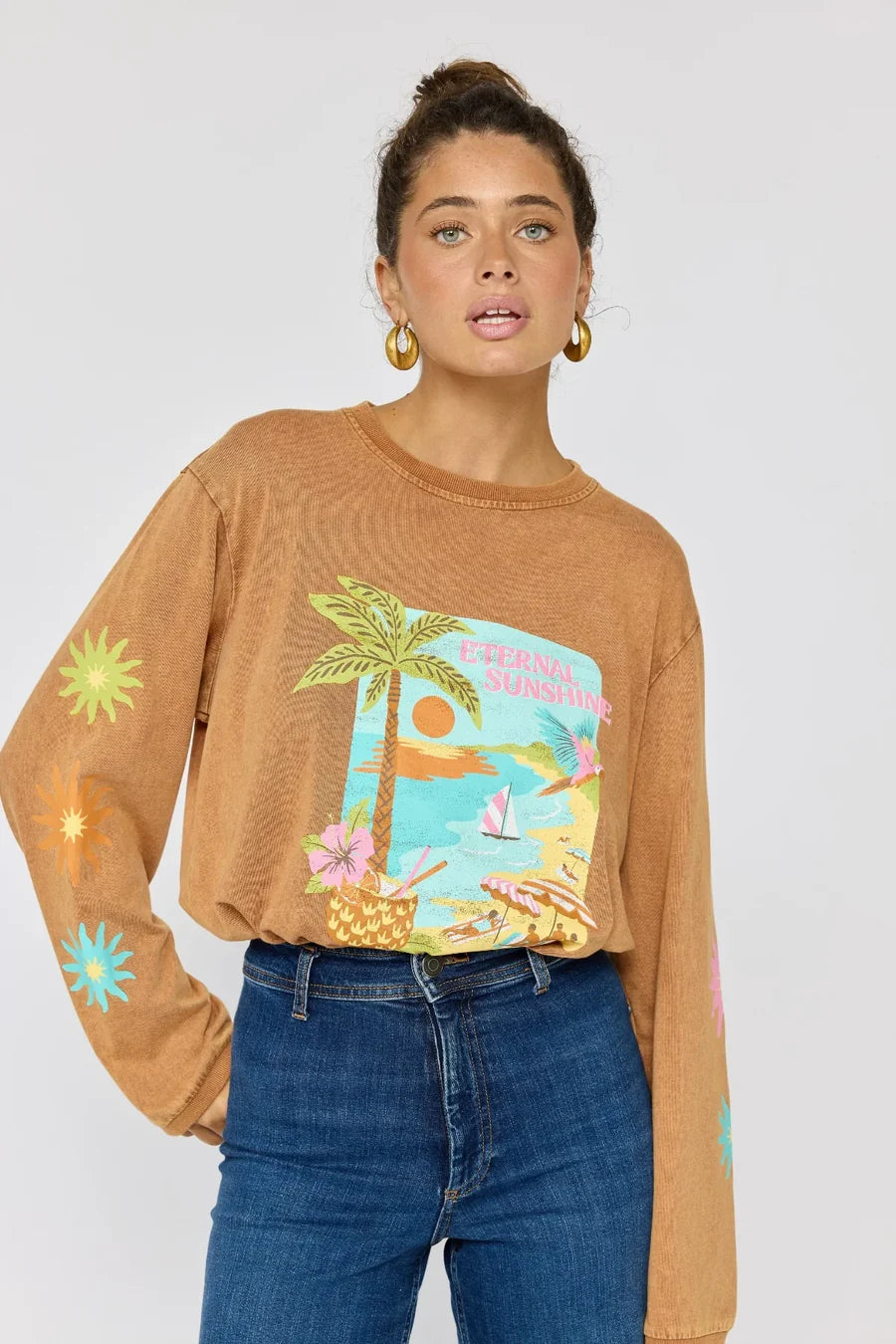 Nine Lives Bazaar - Eternal Sunshine L/S Tee - Caramel