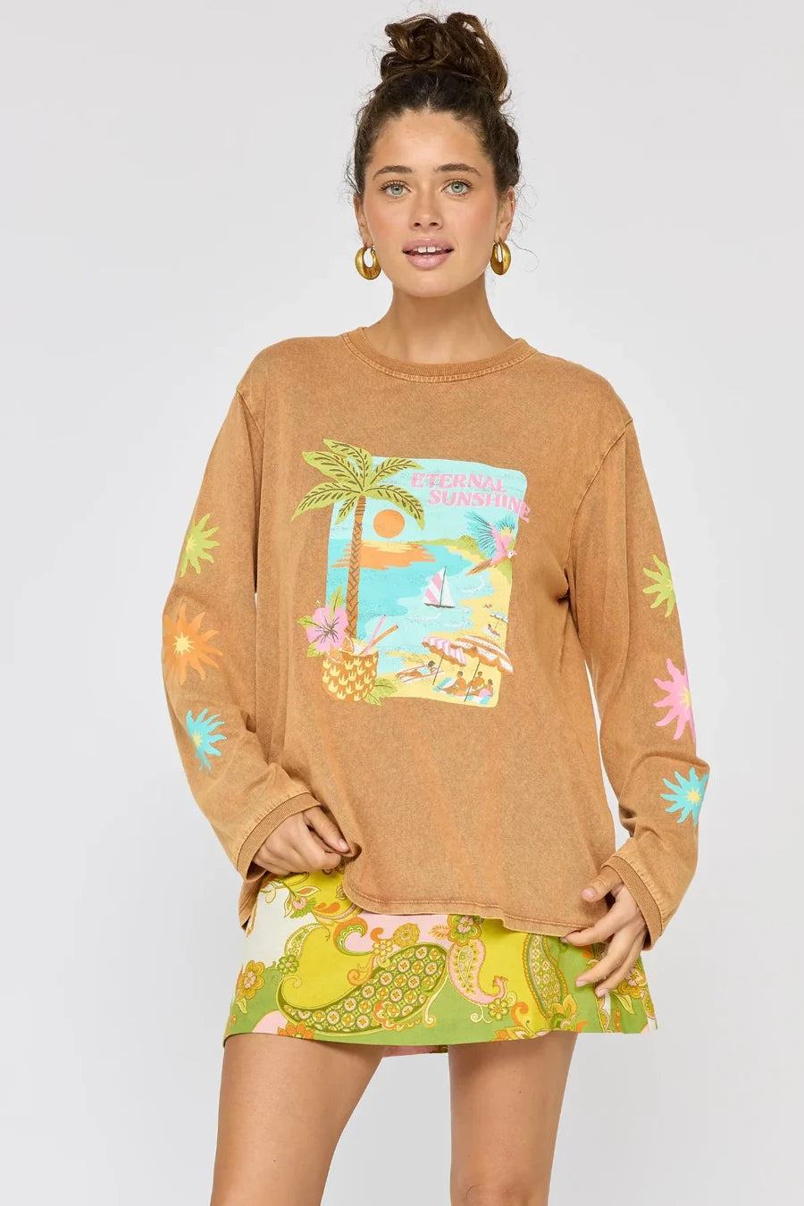 Nine Lives Bazaar - Eternal Sunshine L/S Tee - Caramel