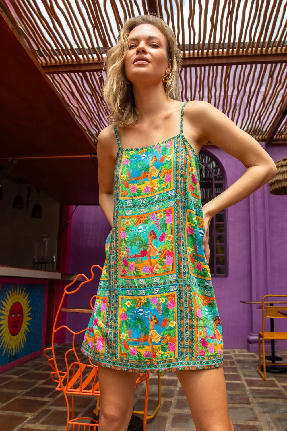 Nine Lives Bazaar - Leisure Mini Dress - Tiki