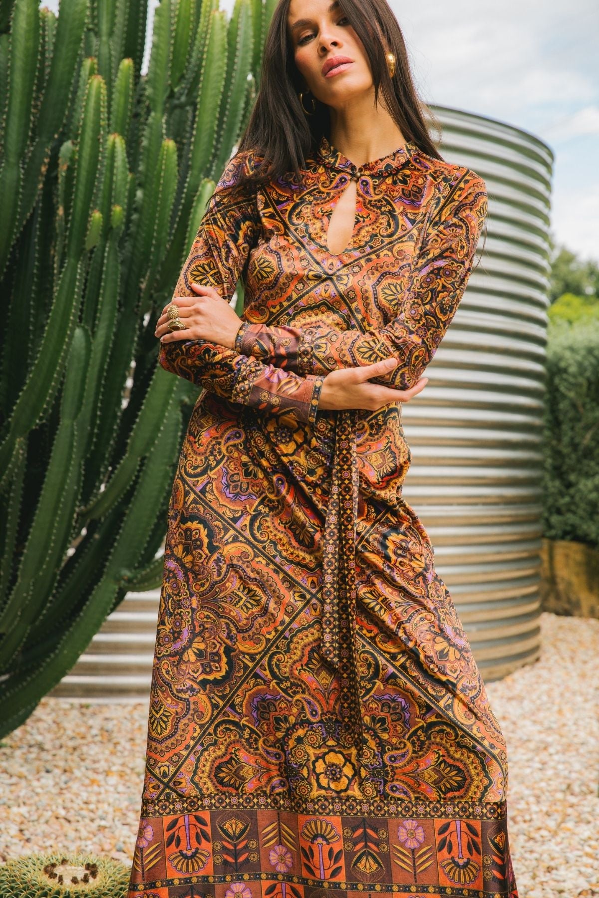 Nine Lives Bazaar - Elixir Maxi Dress - Ember