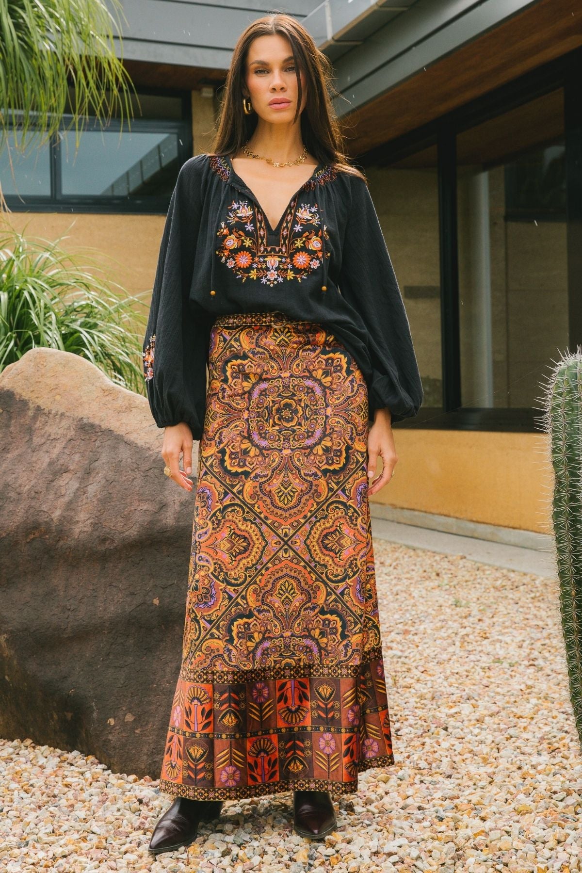 Nine Lives Bazaar - Abigail Skirt - Ember