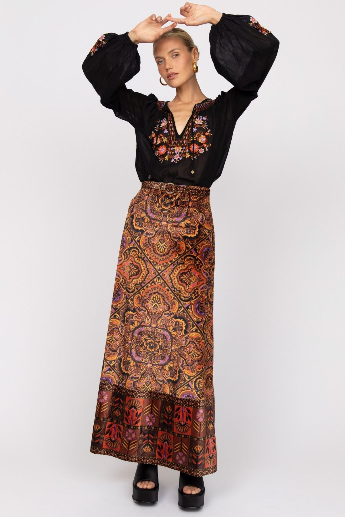 Nine Lives Bazaar - Abigail Skirt - Ember