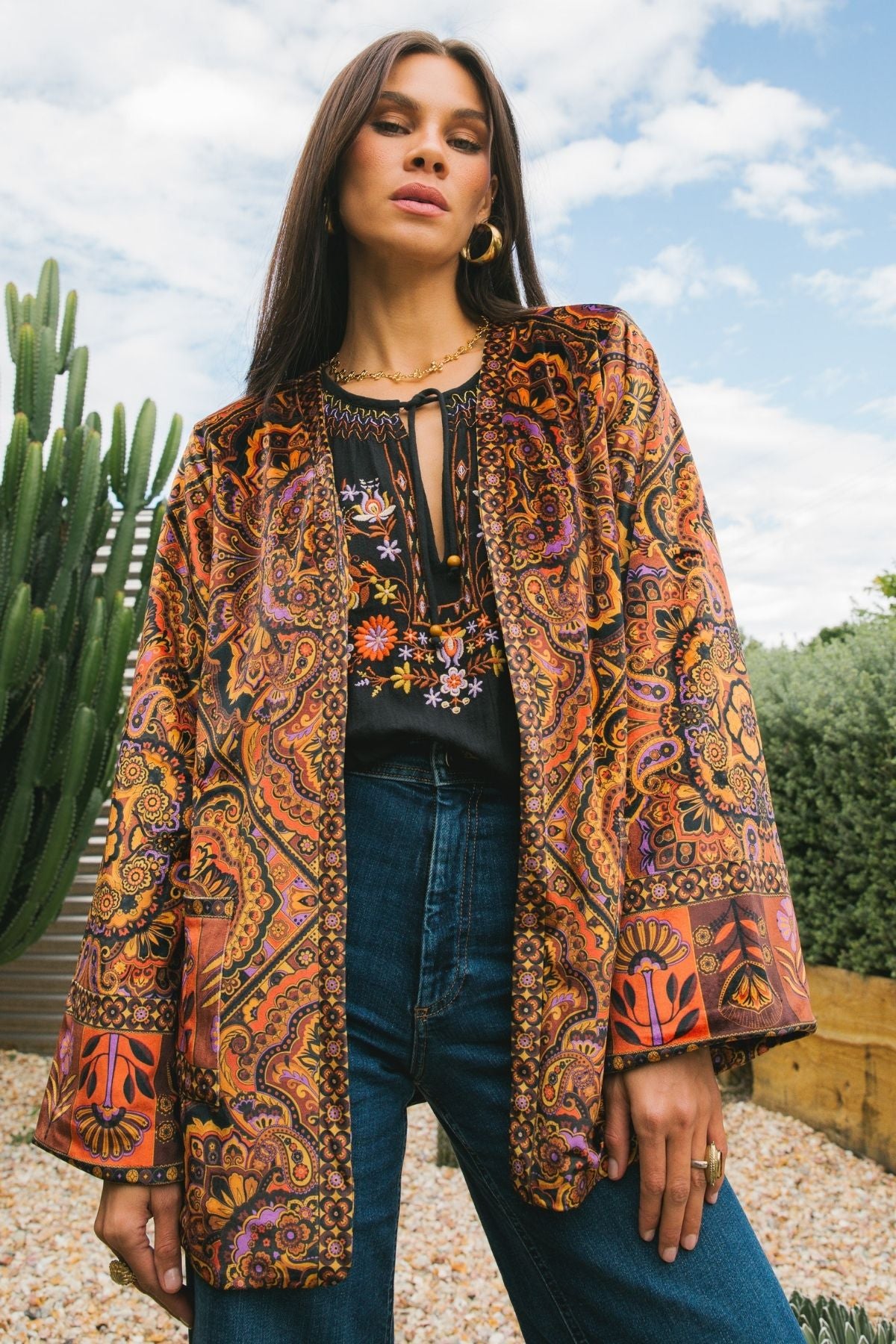 Nine Lives Bazaar - Janis Jacket - Ember